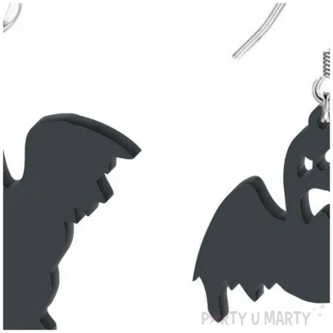 kolczyki duchy czarne 35x36 mm