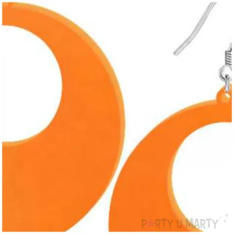 kolczyki kolka classic pomaranczowe 50x50 mm