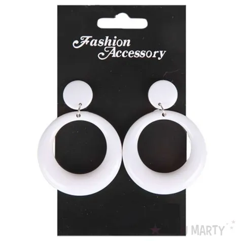 kolczyki kolka flamenco biale fyasa