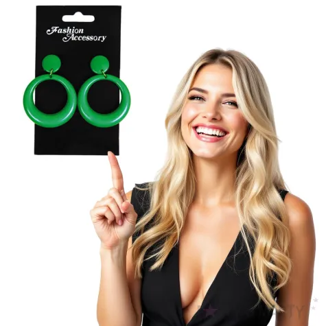 kolczyki kolka flamenco zielone fyasa