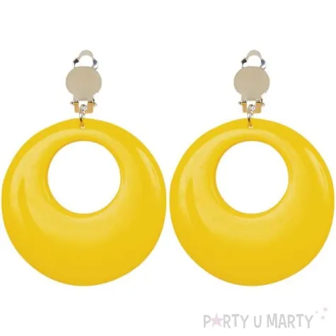 kolczyki kolka neonowe zolte widmann