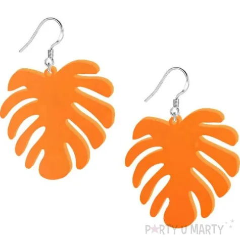 kolczyki monstery classic pomaranczowe 40x45 mm