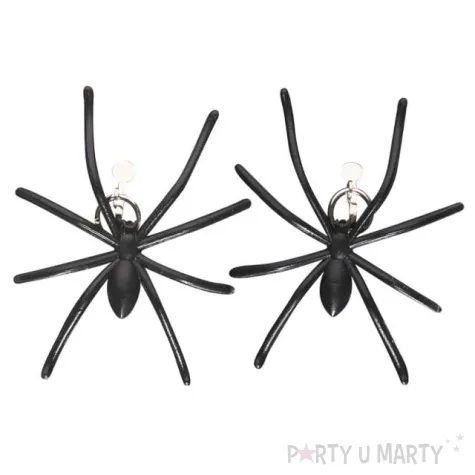 kolczyki pajaki czarne widmann