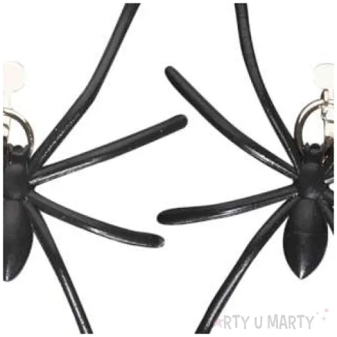 kolczyki pajaki czarne widmann