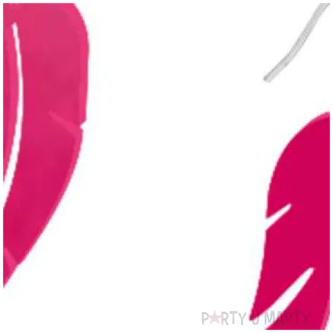 kolczyki piorka classic rozowe 25x55 mm