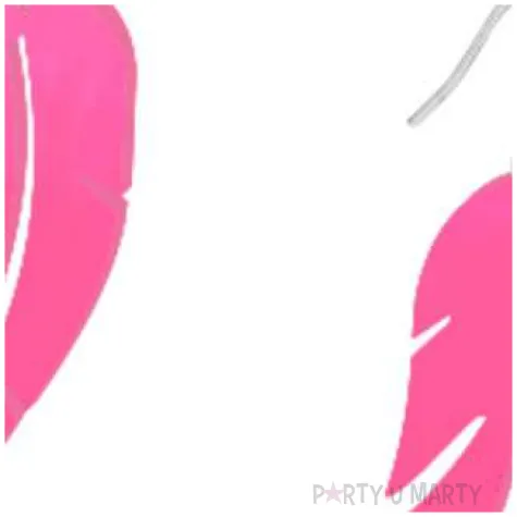 kolczyki piorka neonowe rozowe 25x55 mm