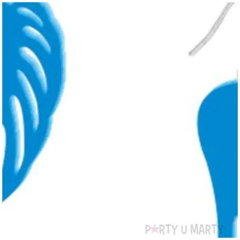 kolczyki skrzydla classic niebieskie 25x55 mm