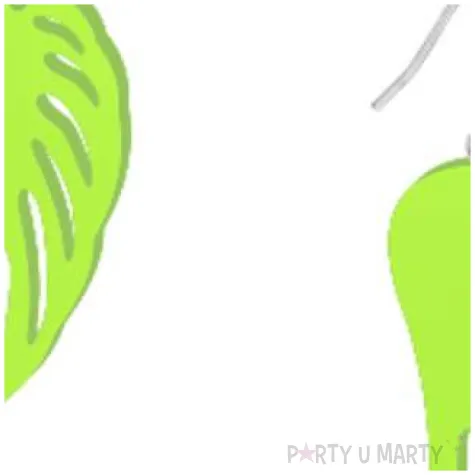 kolczyki skrzydla neonowe zielone 25x55 mm