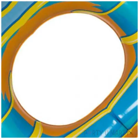 kolo do plywania nadgryziony donut xl morski ootb 119cm