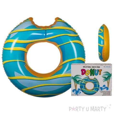 kolo do plywania nadgryziony donut xl morski ootb 119cm