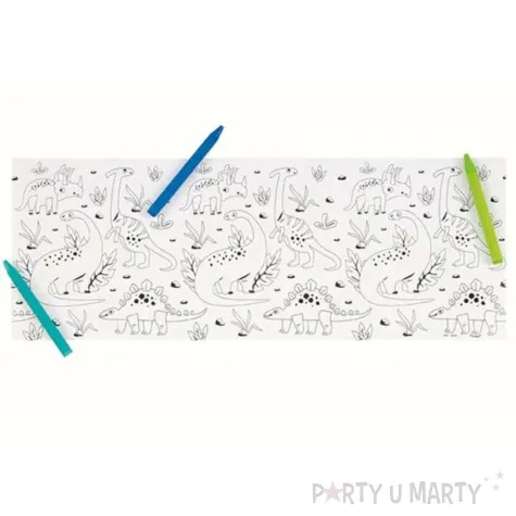 kolorowanka dinozaury w roslinach kredki unique 14 x 37 5 cm 3 szt 9 szt