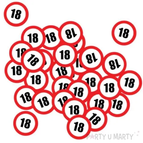 konfetti 18 urodziny congee 36 szt