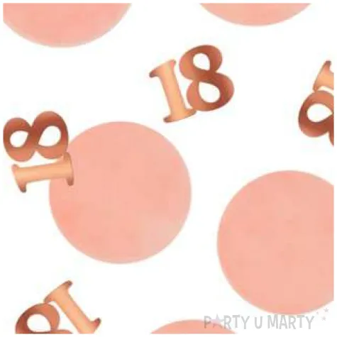 konfetti 18 urodziny rozowo zlote folat 25g