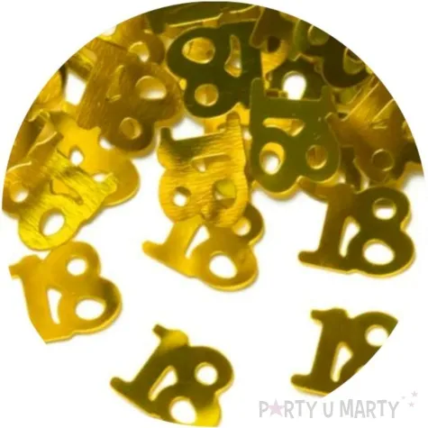 konfetti 18 urodziny zlote partypal 15 g