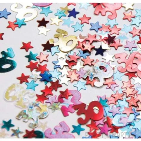 konfetti 30 urodziny kolorowe mix qualatex 12g