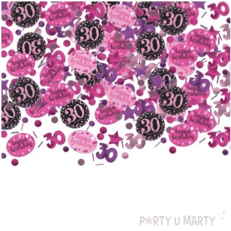 konfetti 30 urodziny sparkling celebrations pink amscan 34 g