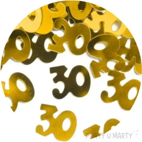 konfetti 30 urodziny zlote partypal 15 g