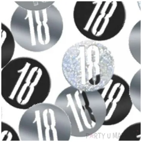 konfetti 30w kolku czarno srebrne unique 14g