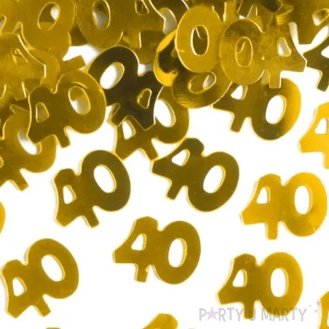 konfetti 40 urodziny zlote partypal 15 g