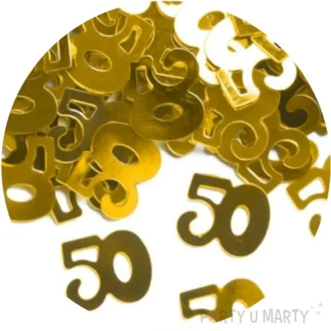 konfetti 50 urodziny zlote partypal 15 g