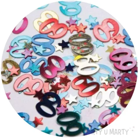 konfetti 60 urodziny kolorowe mix qualatex 12g