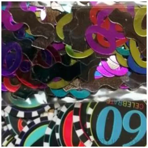 konfetti 60 urodziny mix amscan 34g