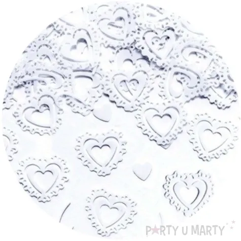 konfetti biale serca 15 g 1 op