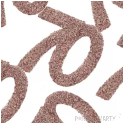 konfetti brokatowa liczba 70 rozowe zloto santex 7 cm 6 szt