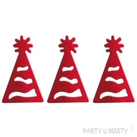 konfetti czapeczki czerwone titanum 14 g