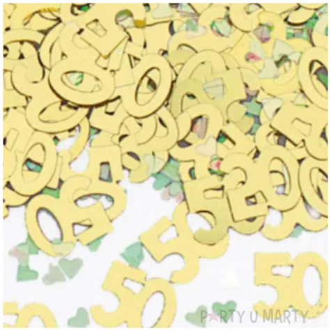 konfetti dekoracja 50 urodziny zlote amscan 14 g