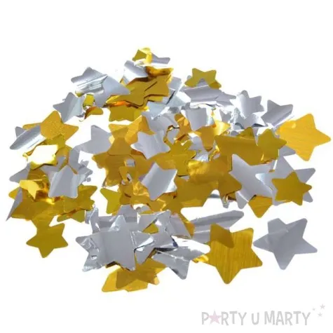 konfetti gwiazdki classic srebrno zlote arpex 10g