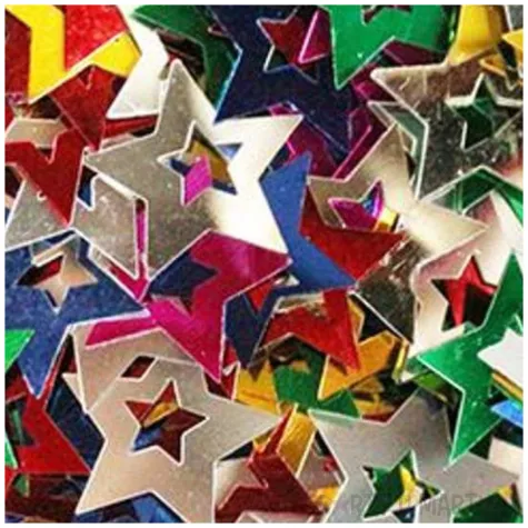 konfetti gwiazdki grube wielokolorowe titanum 14 g
