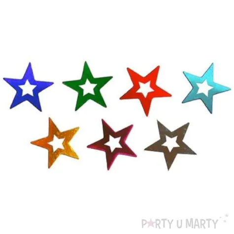 konfetti gwiazdki grube wielokolorowe titanum 14 g