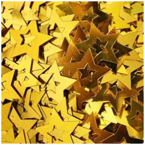 konfetti gwiazdki grube zlote titanum 14 g