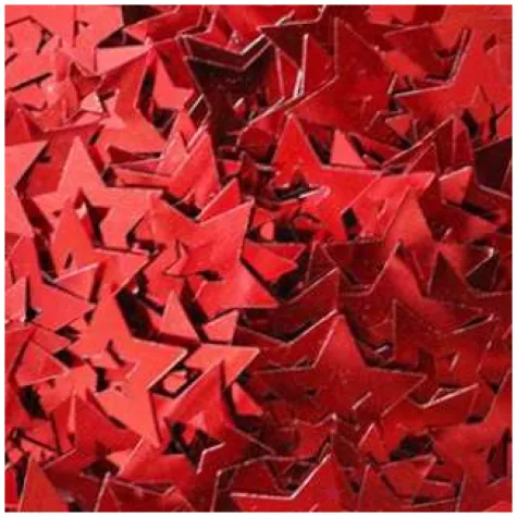 konfetti gwiazdki pelne czerwone titanum 14 g