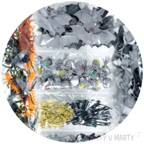 konfetti halloween 3d zdechle robaki i kosciotrupy mix arpex 100 szt
