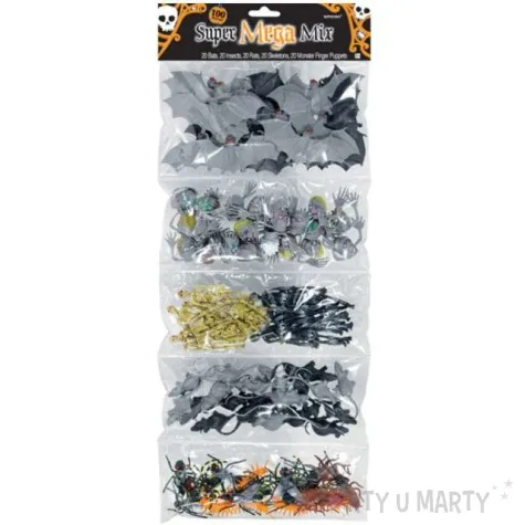 konfetti halloween 3d zdechle robaki i kosciotrupy mix arpex 100 szt