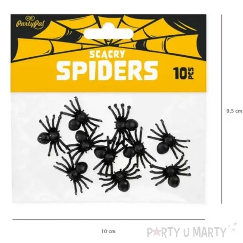 konfetti halloween czarne pajaki partypal 10 szt