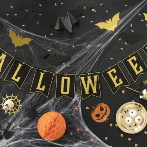 konfetti halloween czarne pajaki partypal 50 szt