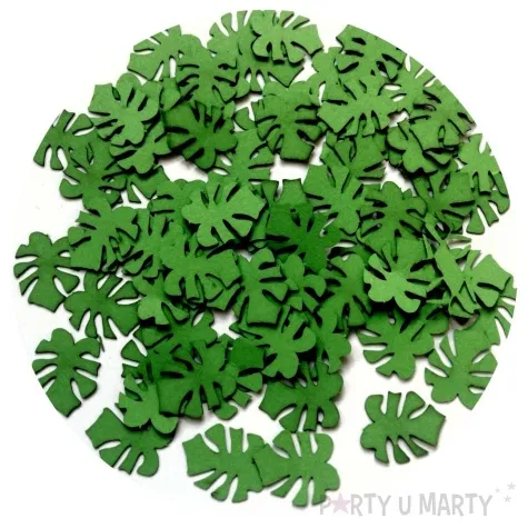 konfetti hello aloha monstera zielone 1 opak