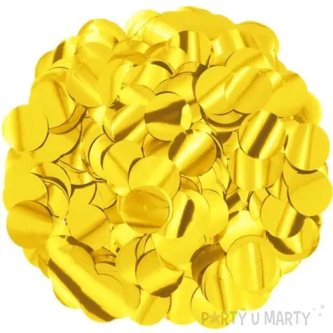 konfetti koleczka foliowe zlote partypal 15 g