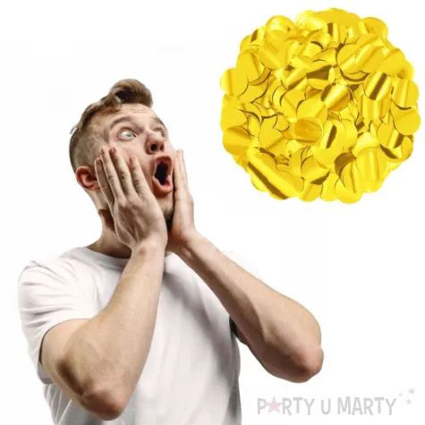 konfetti koleczka foliowe zlote partypal 15 g