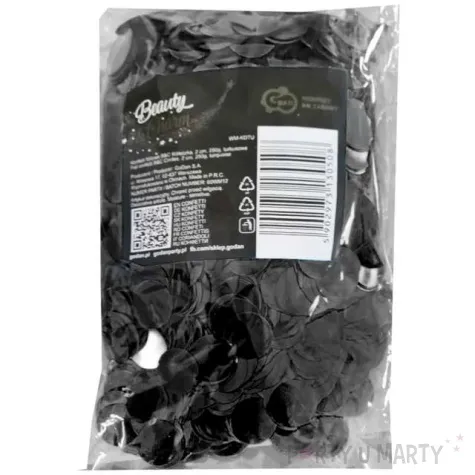 konfetti koleczka godan czarne 2 cm 250 g