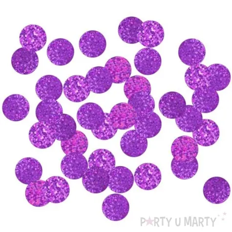 konfetti koleczka godan fioletowe holograficzne 2 cm 250 g