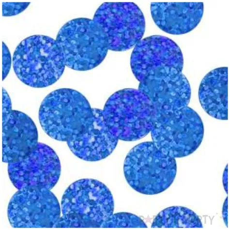 konfetti koleczka godan niebieskie holograficzne 2 cm 250 g