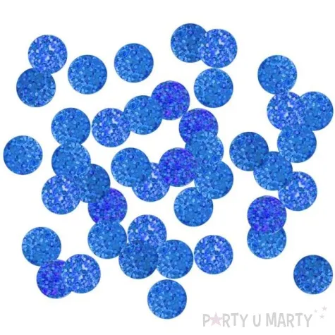 konfetti koleczka godan niebieskie holograficzne 2 cm 250 g