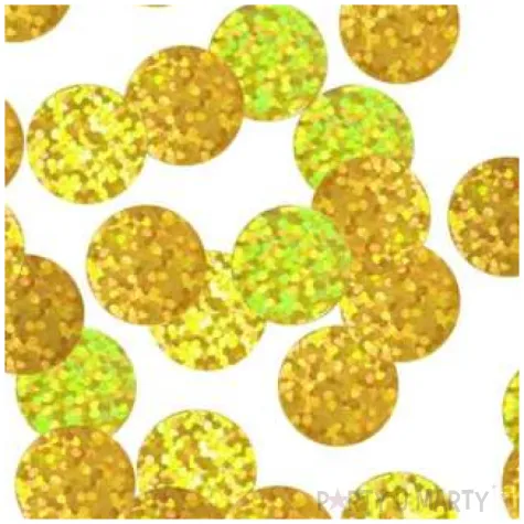 konfetti koleczka godan zlote holograficzne 1 5 cm 18 g