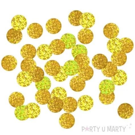 konfetti koleczka godan zlote holograficzne 1 5 cm 18 g