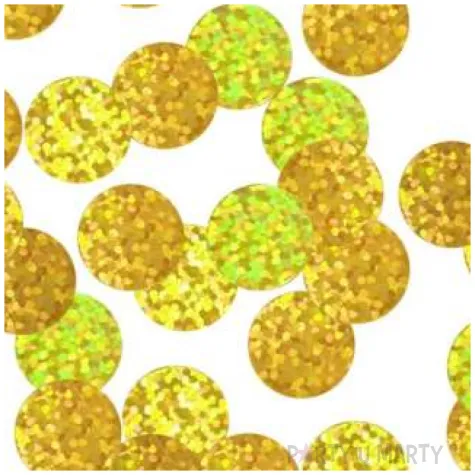konfetti koleczka godan zlote holograficzne 2 cm 250 g