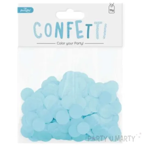 konfetti koleczka papierowe blekitny partypal 15 g
